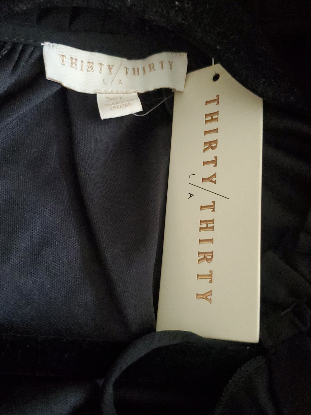 *NWT* THIRTY/ THIRTY L ABlack Ruffle Long Sleeve Tunic Dress - Picture 11 of 13